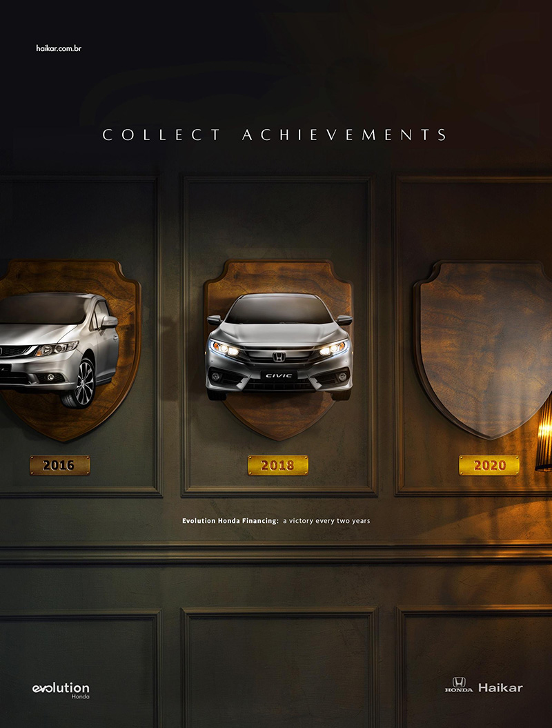 本田汽车品牌和产品海报设计
