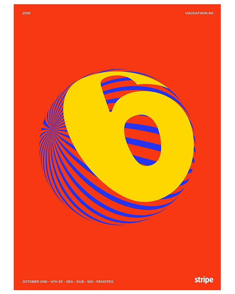 Mercedes Bazan迷人的色彩几何海报