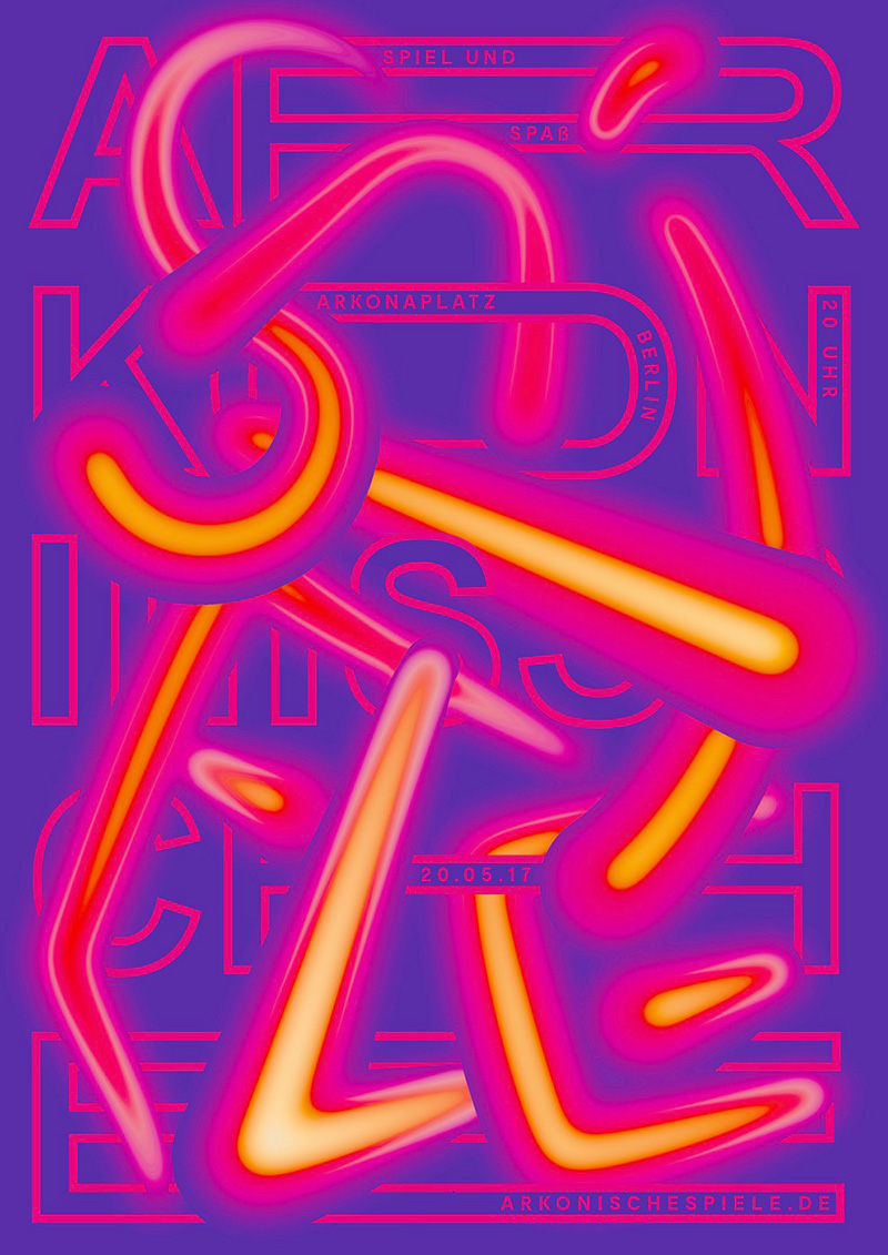 Anders Bakken字体海报设计