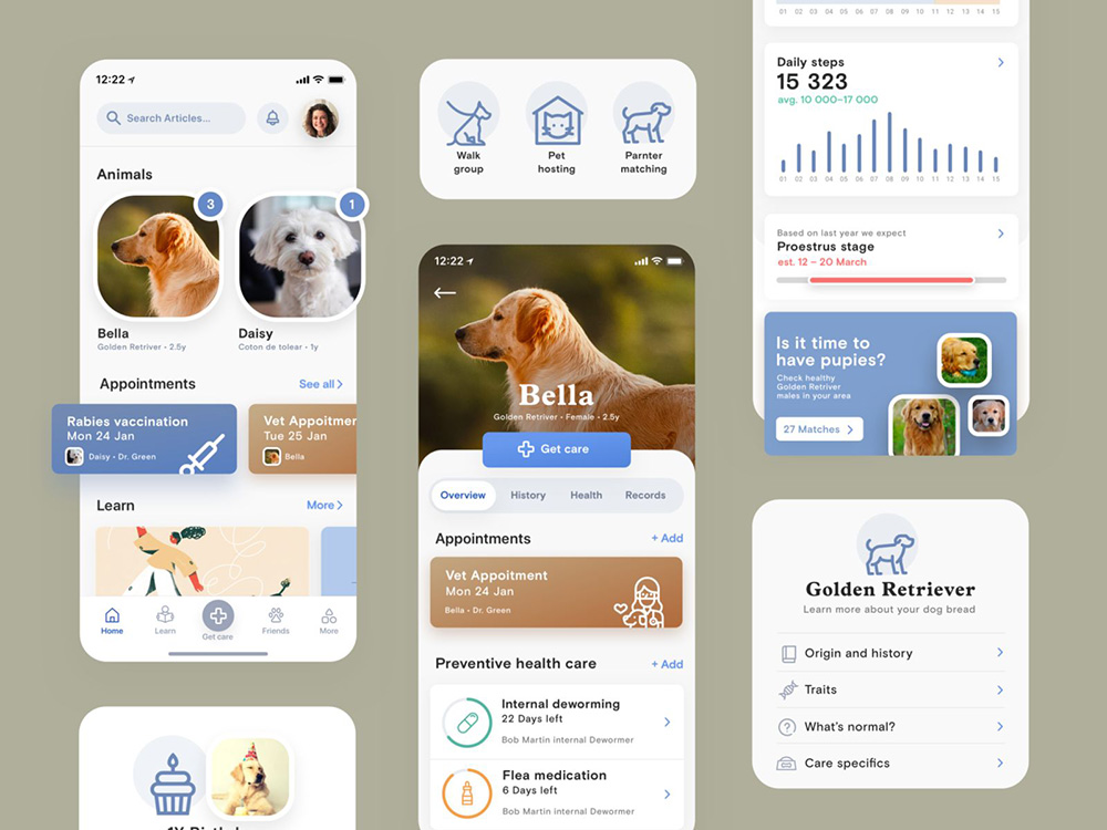 12组宠物主题App界面设计