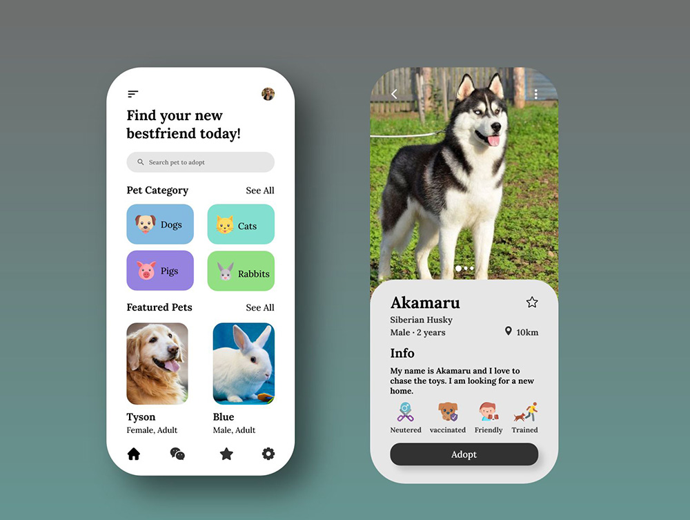 12款宠物相关的App界面设计