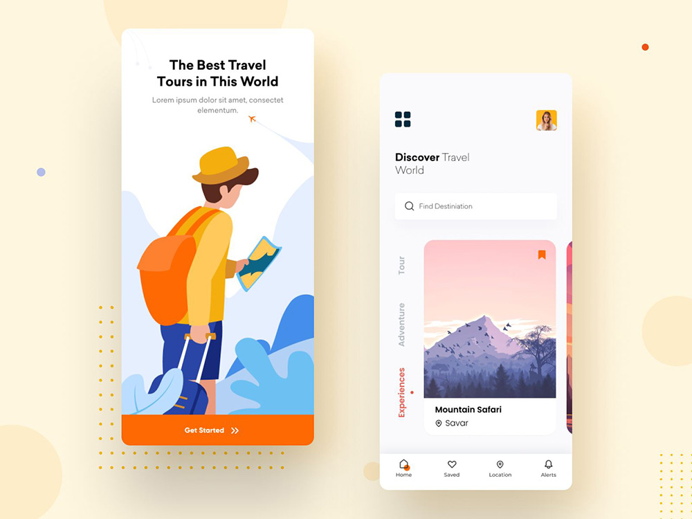 12款旅行类App界面设计