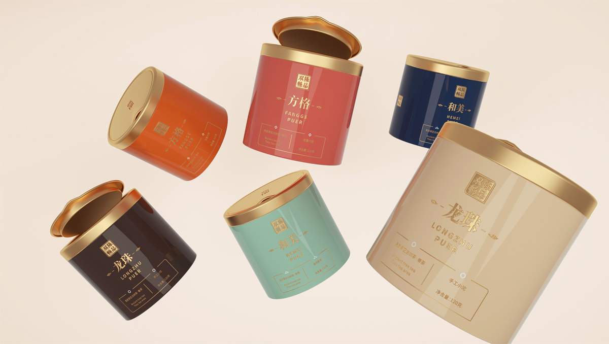 丰富色彩！茶饮包装设计
