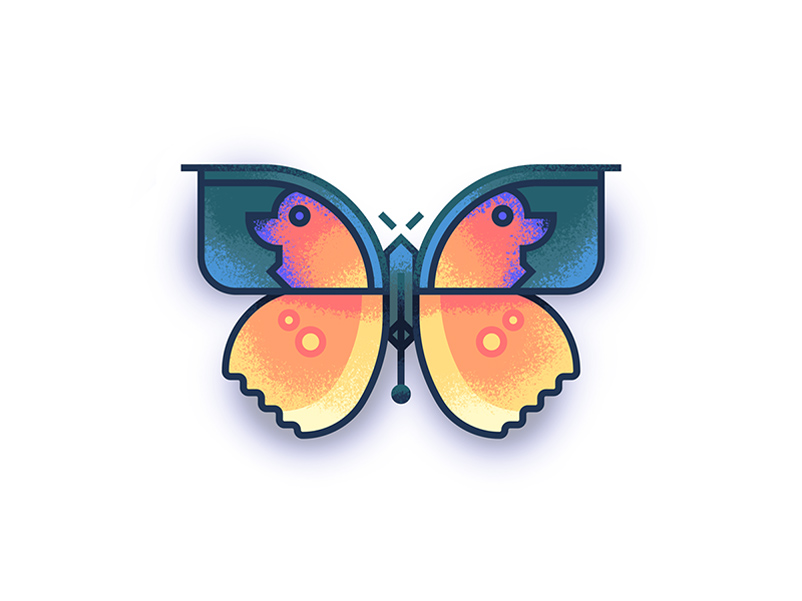 生灵飞舞！20款矢量昆虫Logo设计