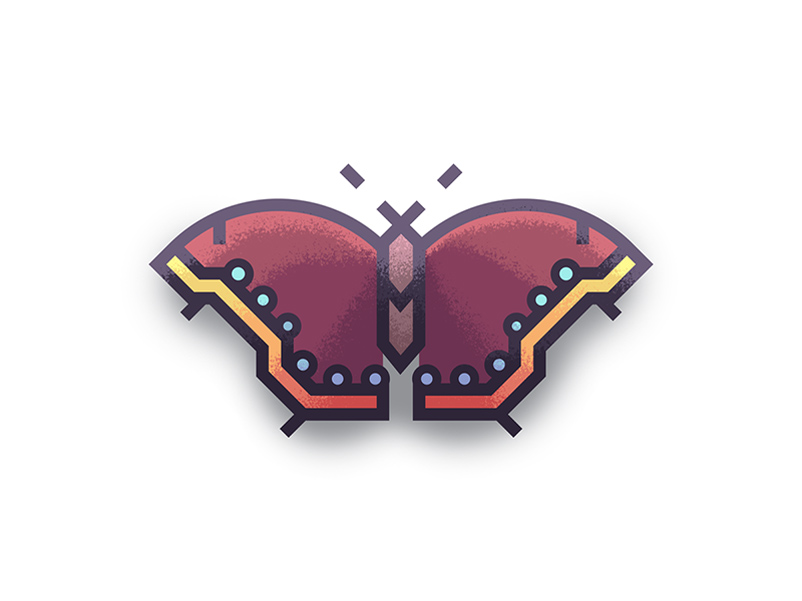 生灵飞舞！20款矢量昆虫Logo设计