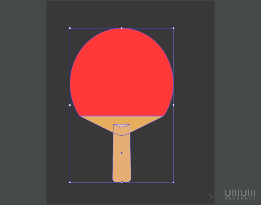 Illustrator设计简洁的乒乓球主题页面