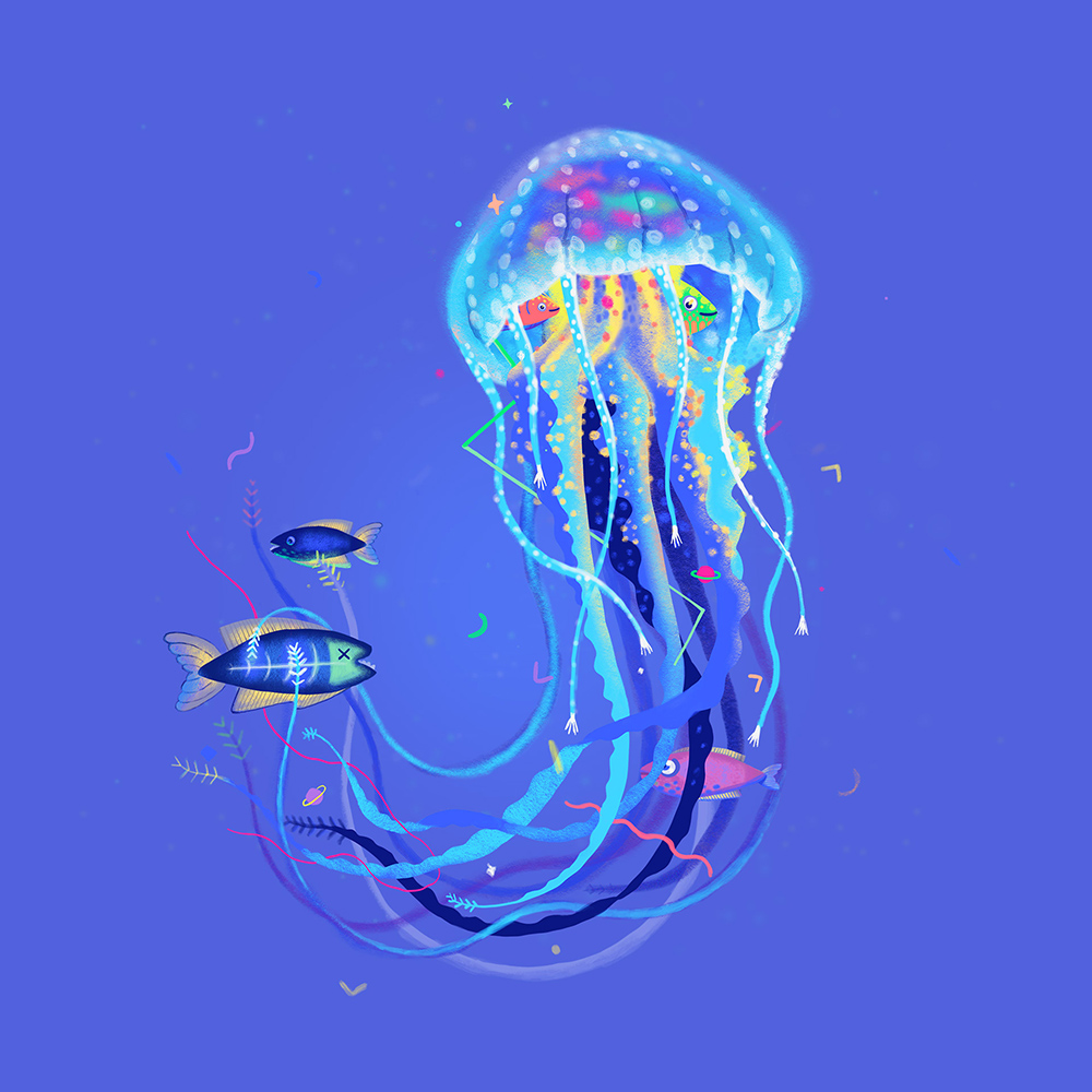 灵动生命！26款海洋生物字体设计