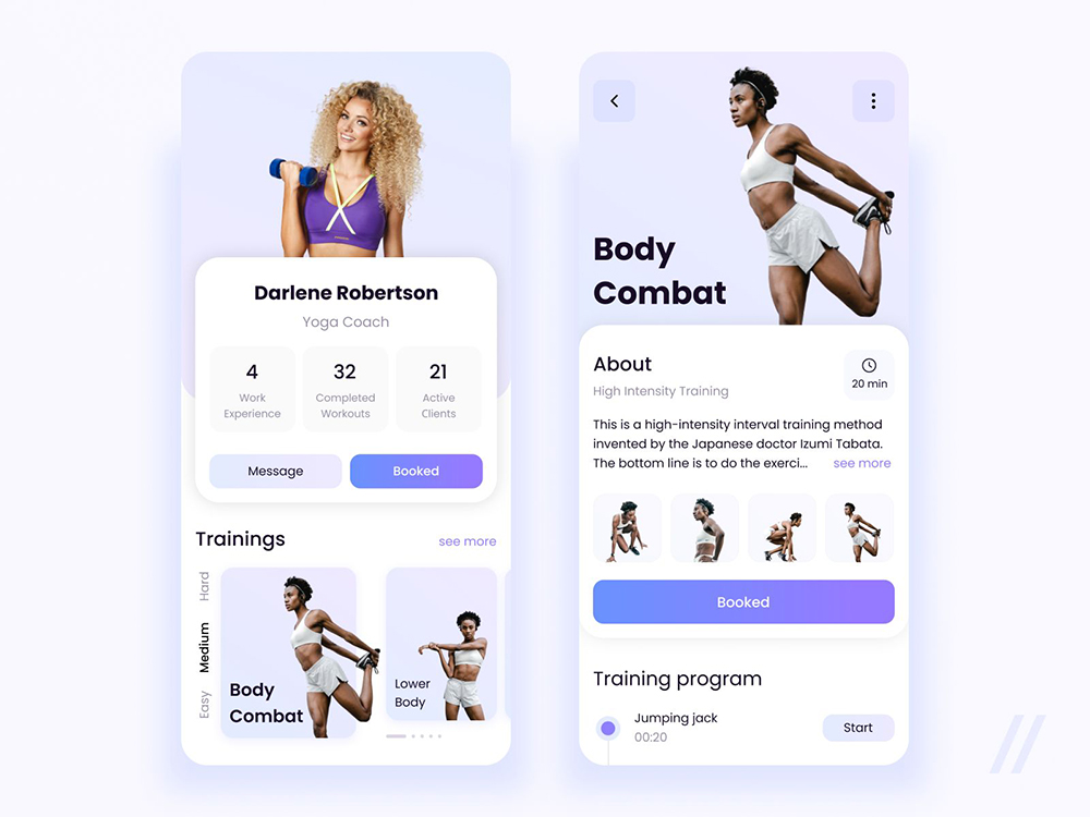12组健身运动类App界面设计