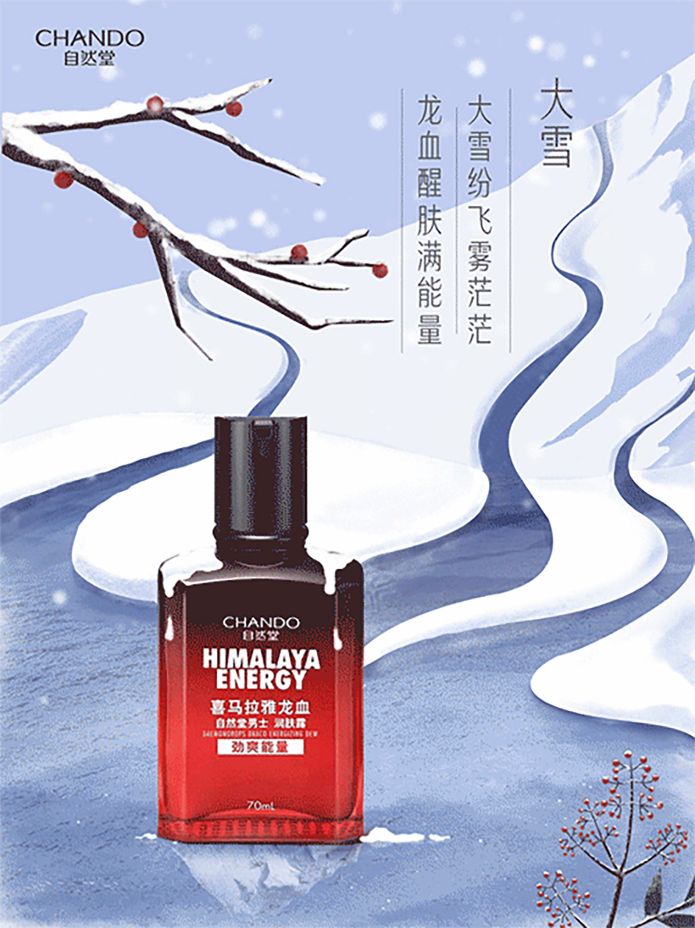 降温啦！12款大雪营销海报设计