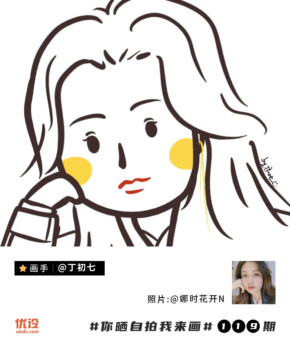 你晒自拍我来画！第119期优秀作品展示