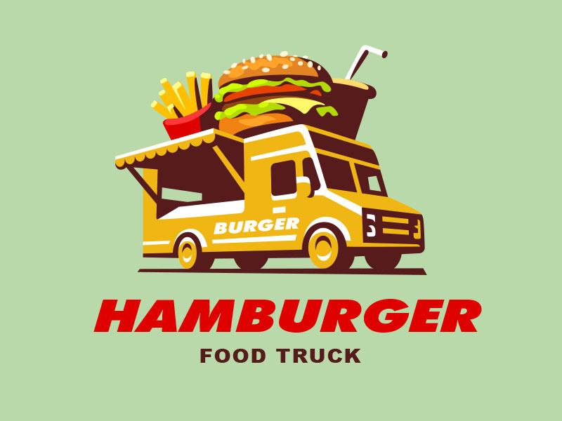 快乐肥宅！20款汉堡元素Logo设计
