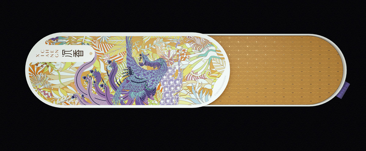 艺术插画！线香包装设计