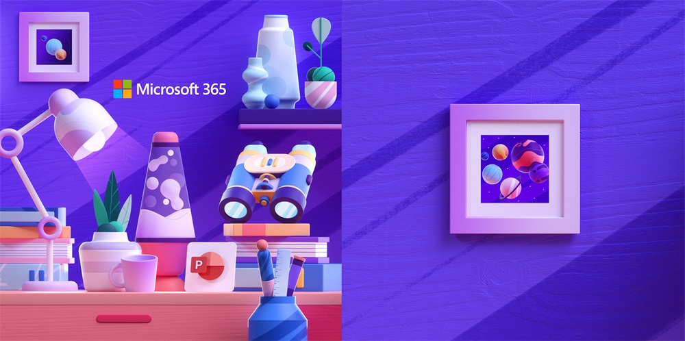 介绍Microsoft365的3D动画短片