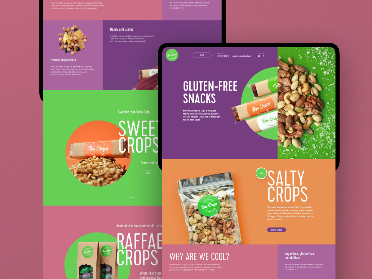 让人食欲大开的12组食物类网页设计