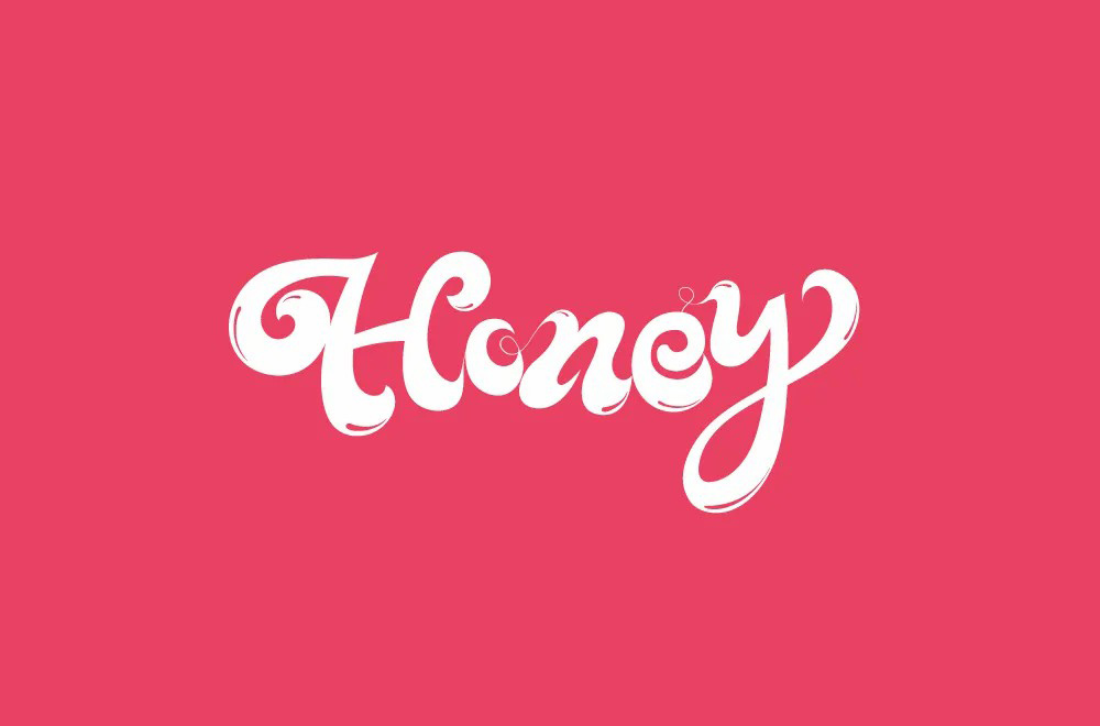 甜甜蜂蜜！36款Honey字体设计