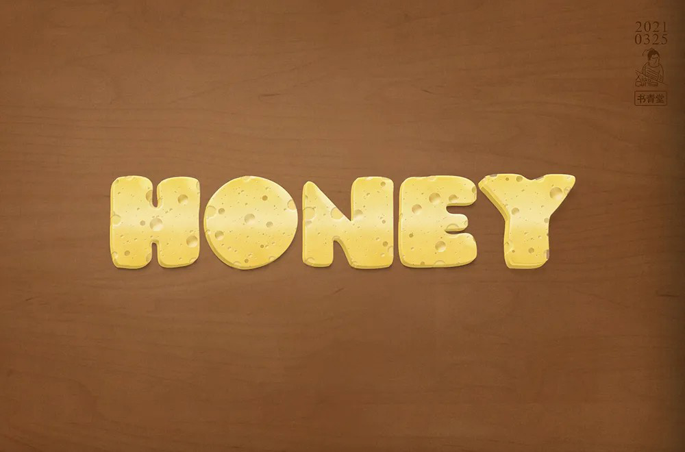 甜甜蜂蜜！36款Honey字体设计