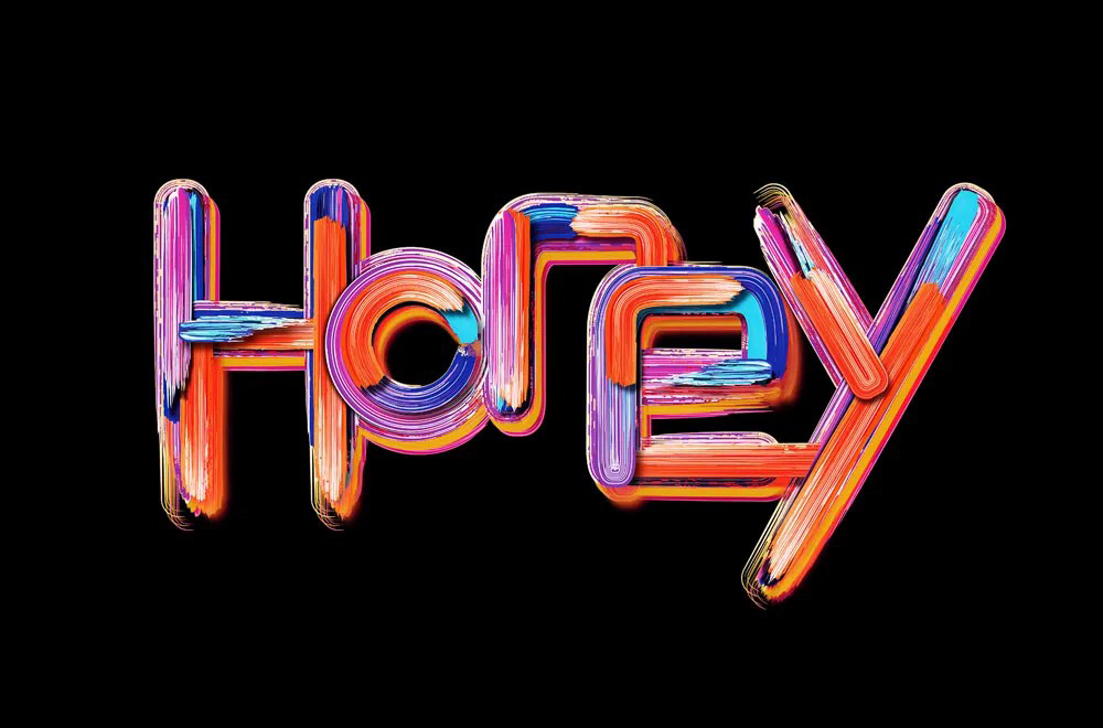 甜甜蜂蜜！36款Honey字体设计