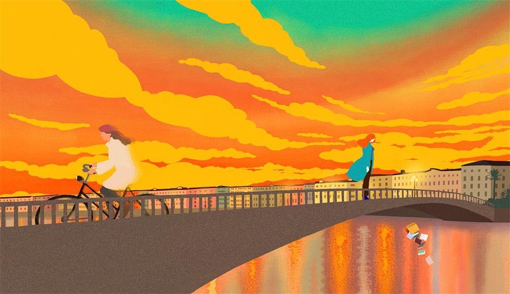 9款日韩风情的平涂插画