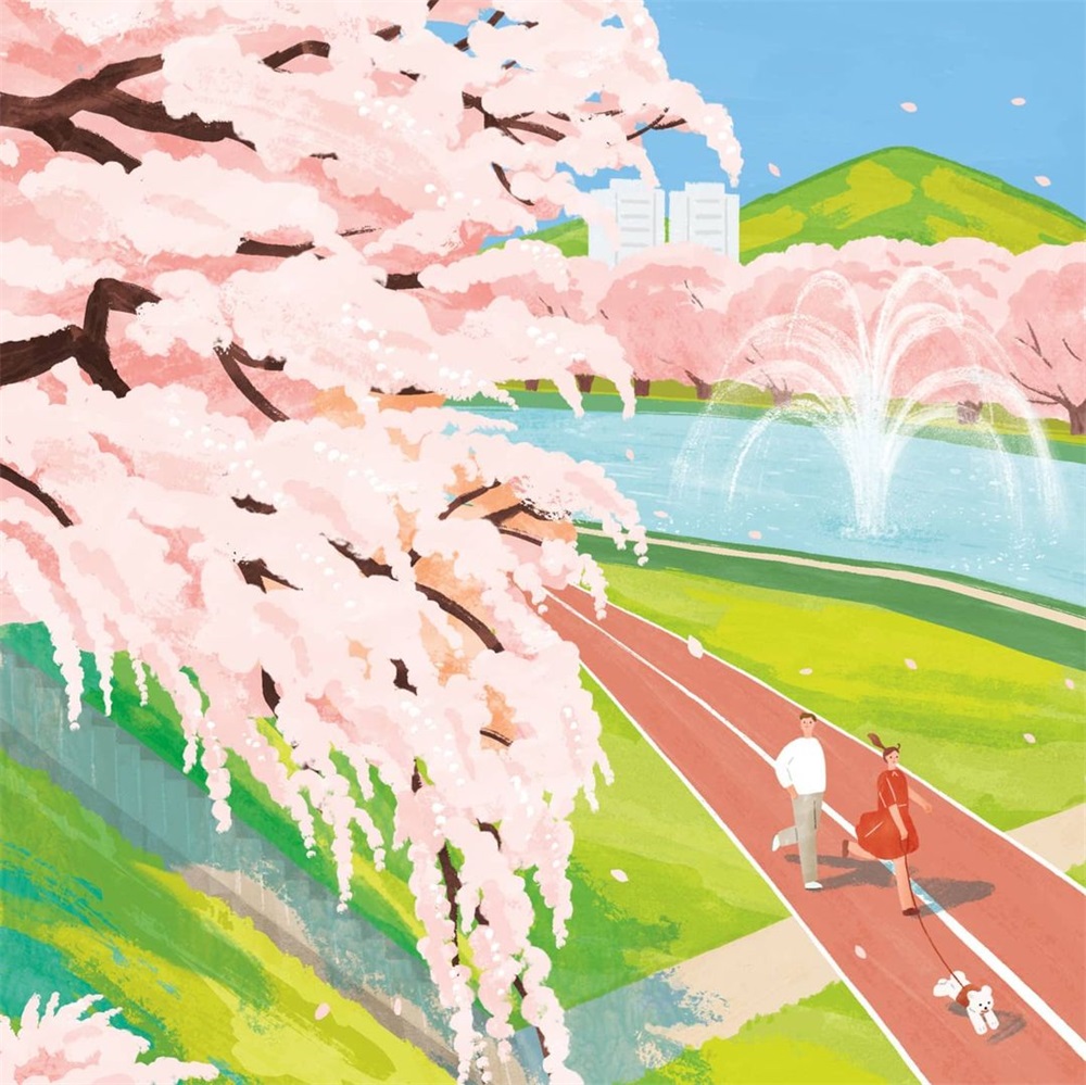 温馨的生活日常！10款春夏季节场景插画