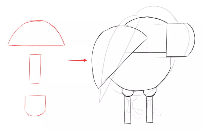 手绘教程！教你绘制几何造型风插画（附专用笔刷）