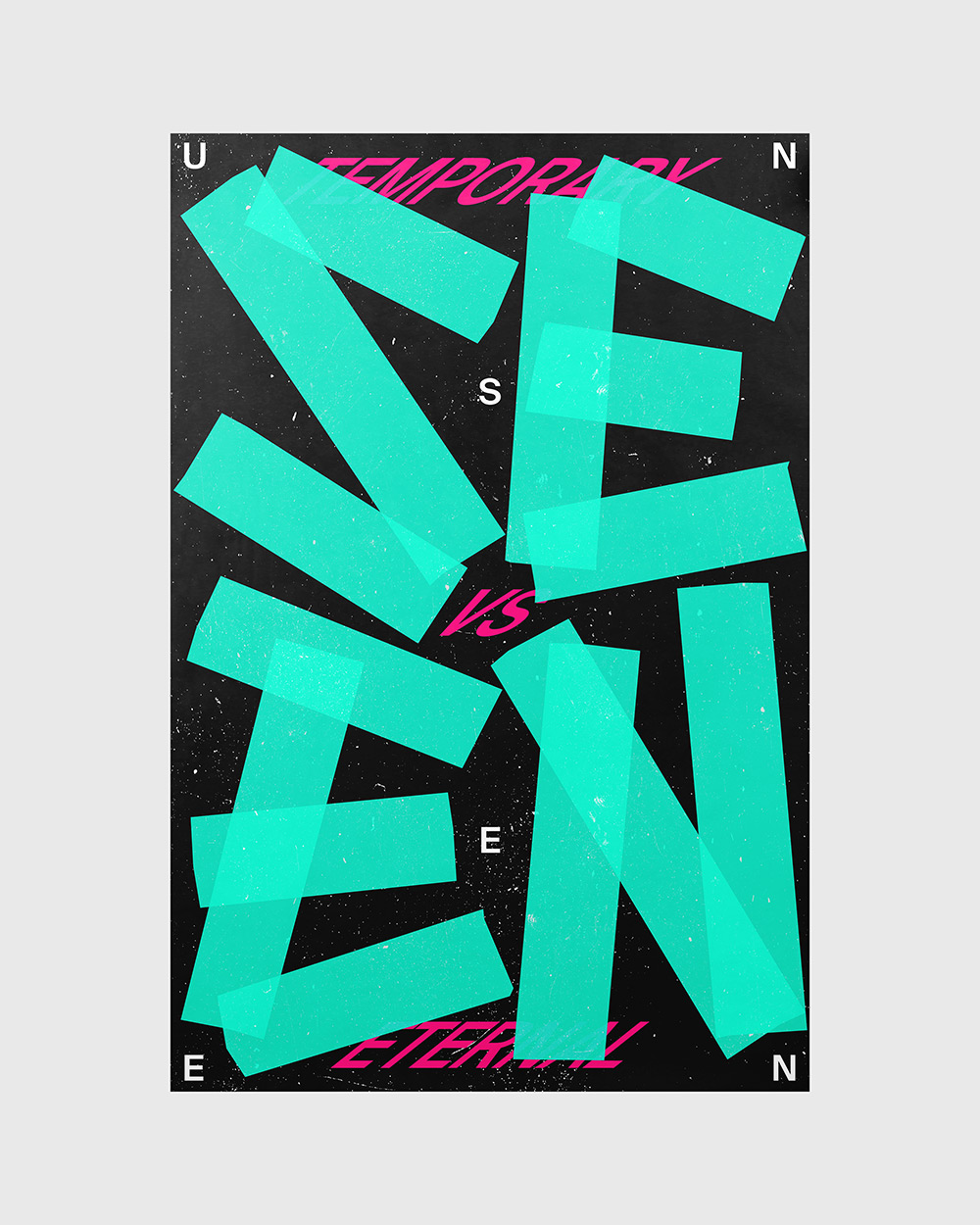 Xtian Miller创意字体质感海报作品