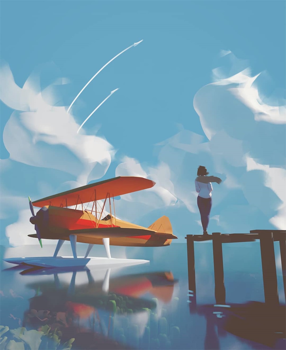 学习怎么用色块绘制出色插画