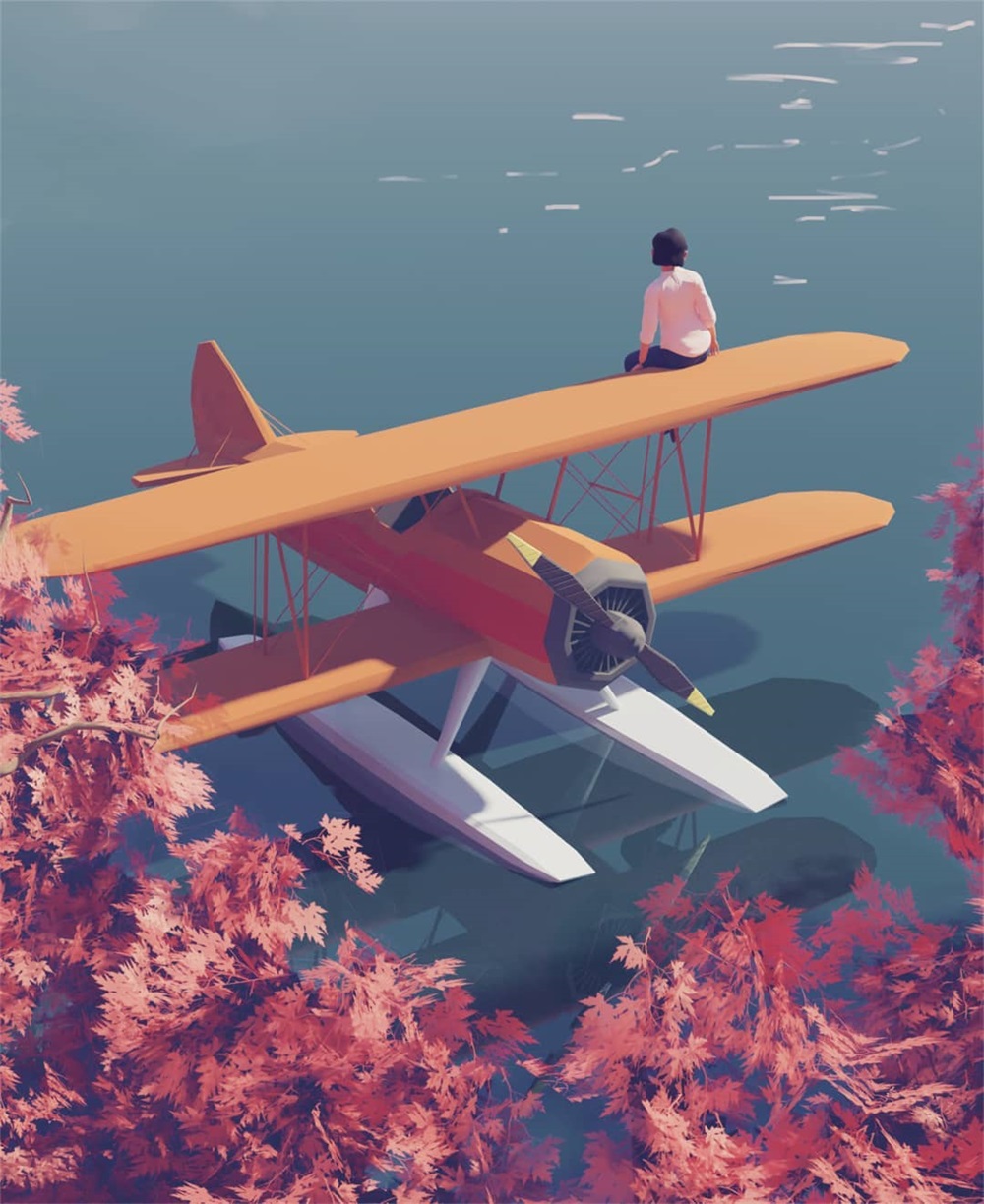学习怎么用色块绘制出色插画
