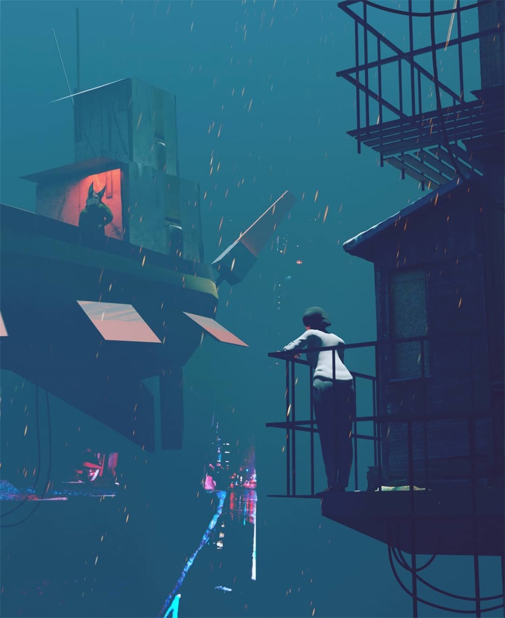 学习怎么用色块绘制出色插画