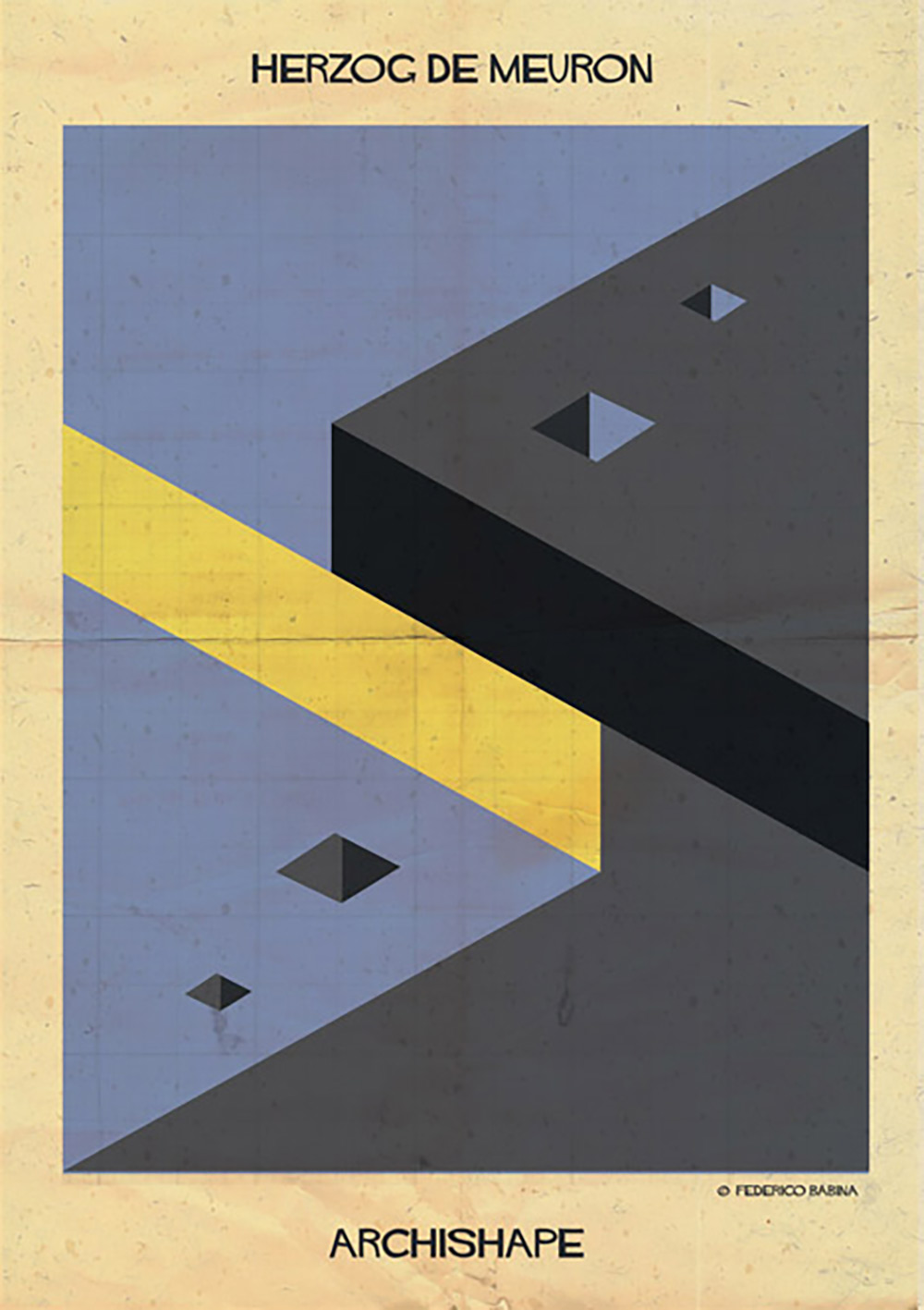 玩转形状！Federico Babina几何抽象系列海报