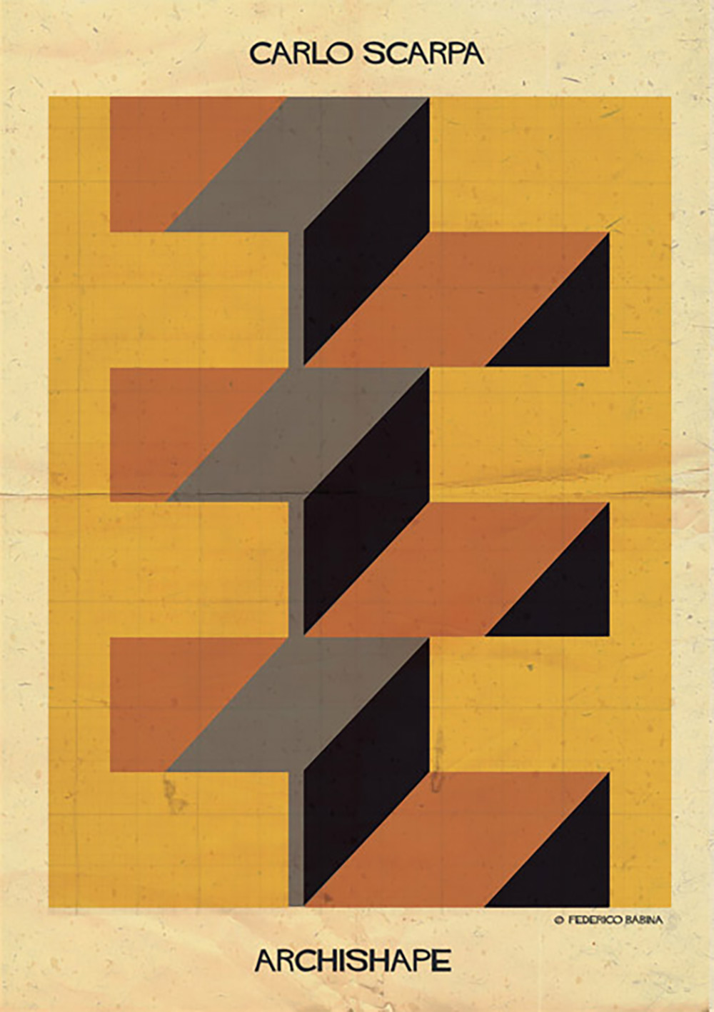 玩转形状！Federico Babina几何抽象系列海报