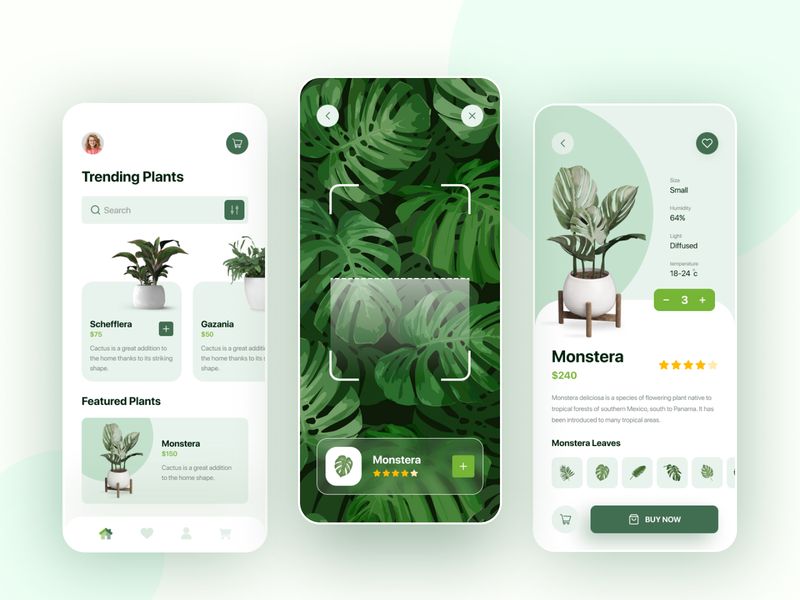 给生活一点清新的绿！12款绿植主题App设计灵感