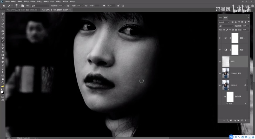 PS修图教程！清新ins风的camera raw人像修图调色思路