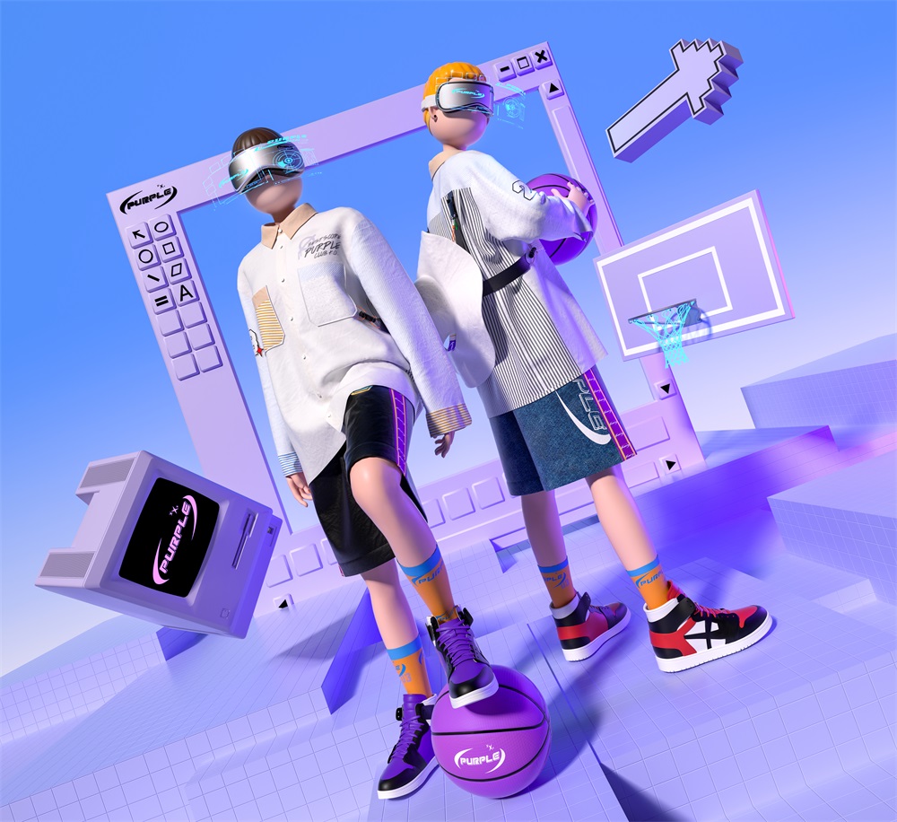 10张创意服装3D造型设计