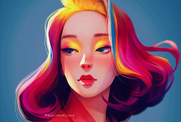 12款梦幻唯美的光感人物肖像