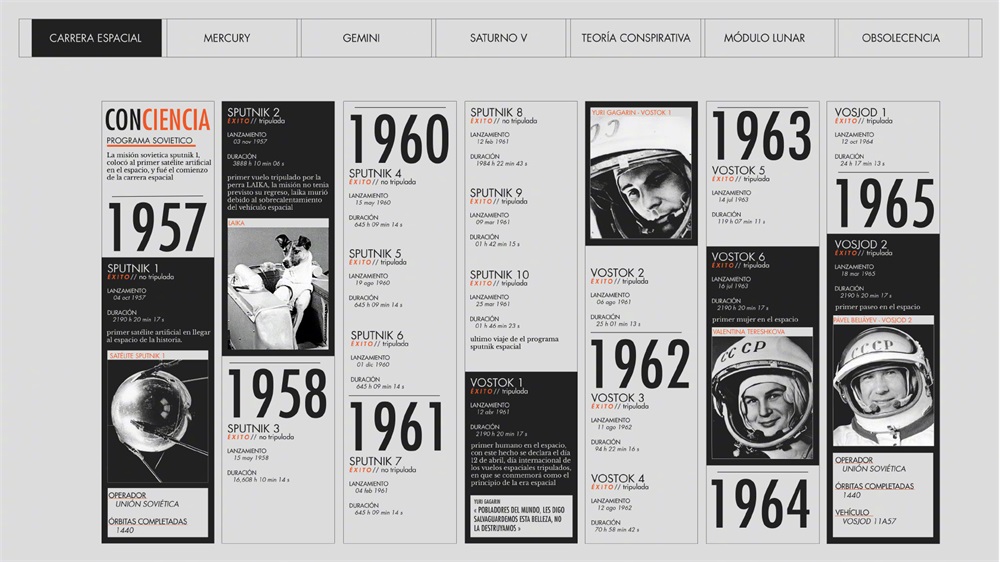 阿波罗登月计划的一组专题网页