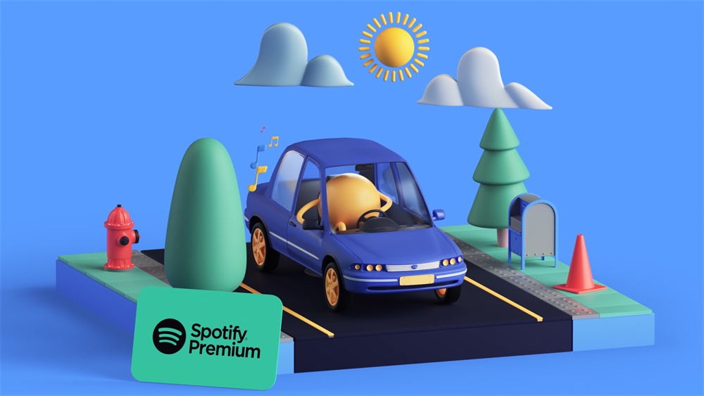 三维视觉！18张 Spotify Premium 礼品卡设计