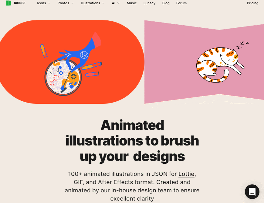 设计神器Animations！超过100套免费可商用动态插图资源