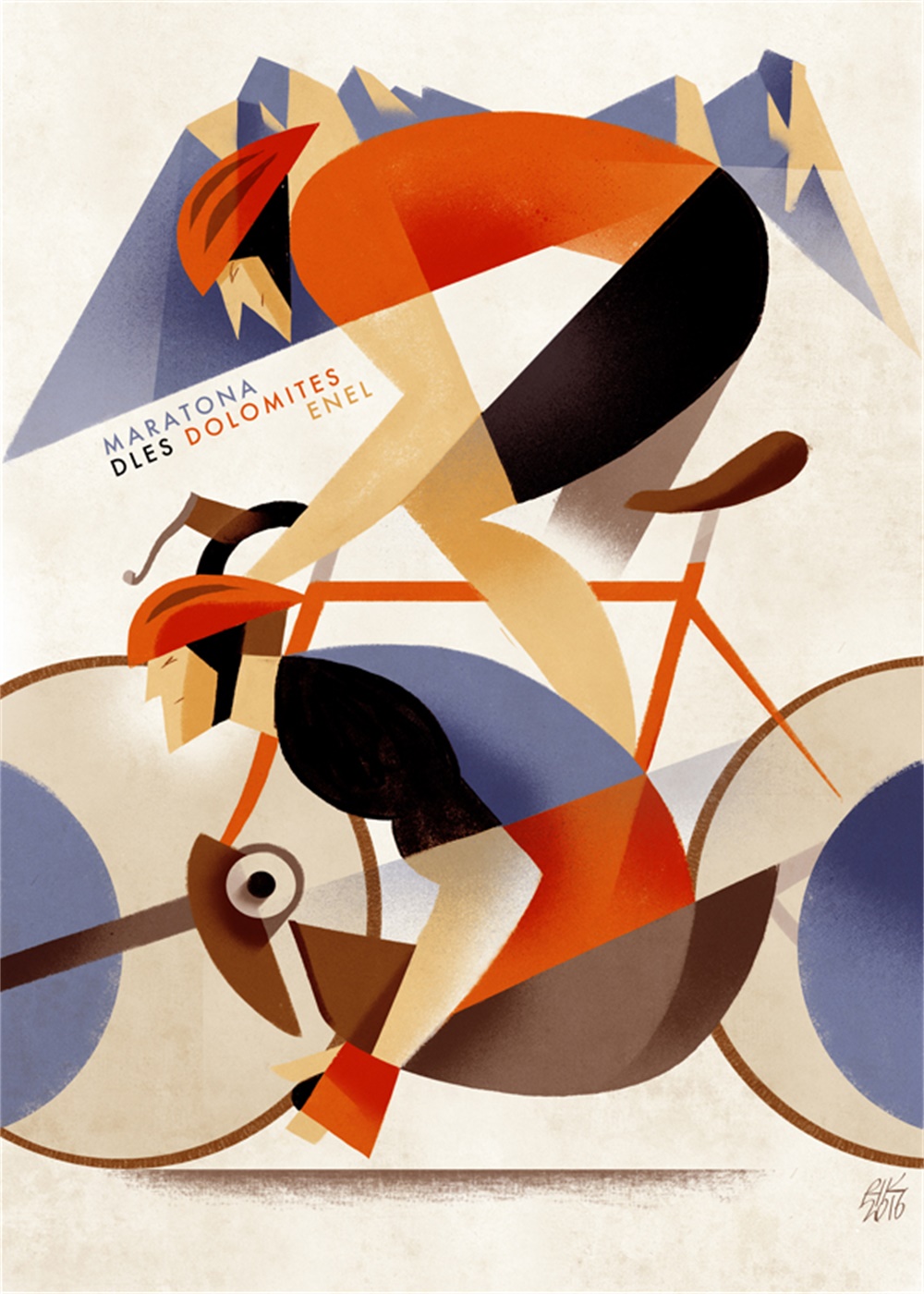 “Maratona dles Dolomites”30周年海报