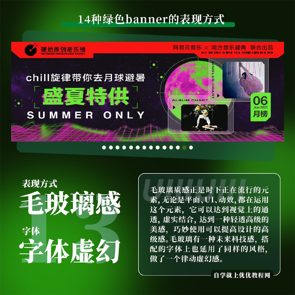 14张绿色系banner的表现形式