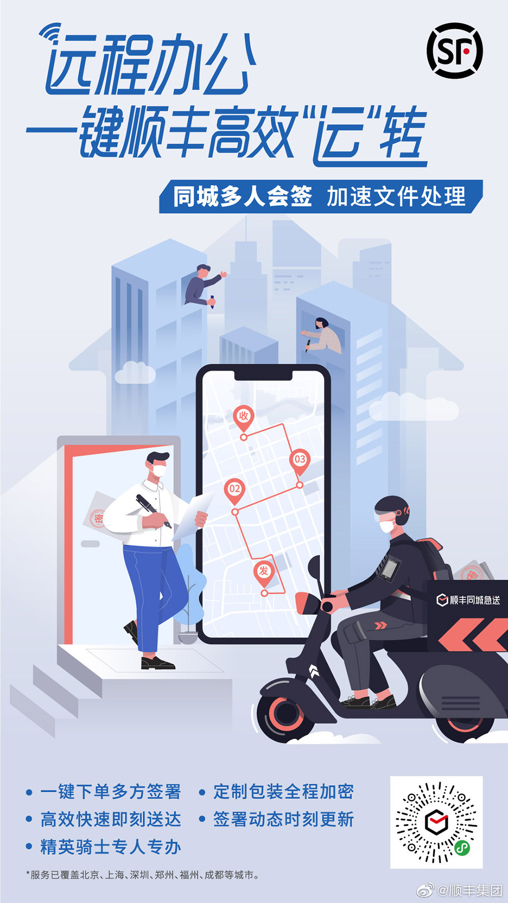 尽显便利！18张顺丰插画营销海报