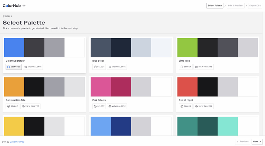 设计神器Colorhub！WEB设计色卡即时预览并生成CSS代码！