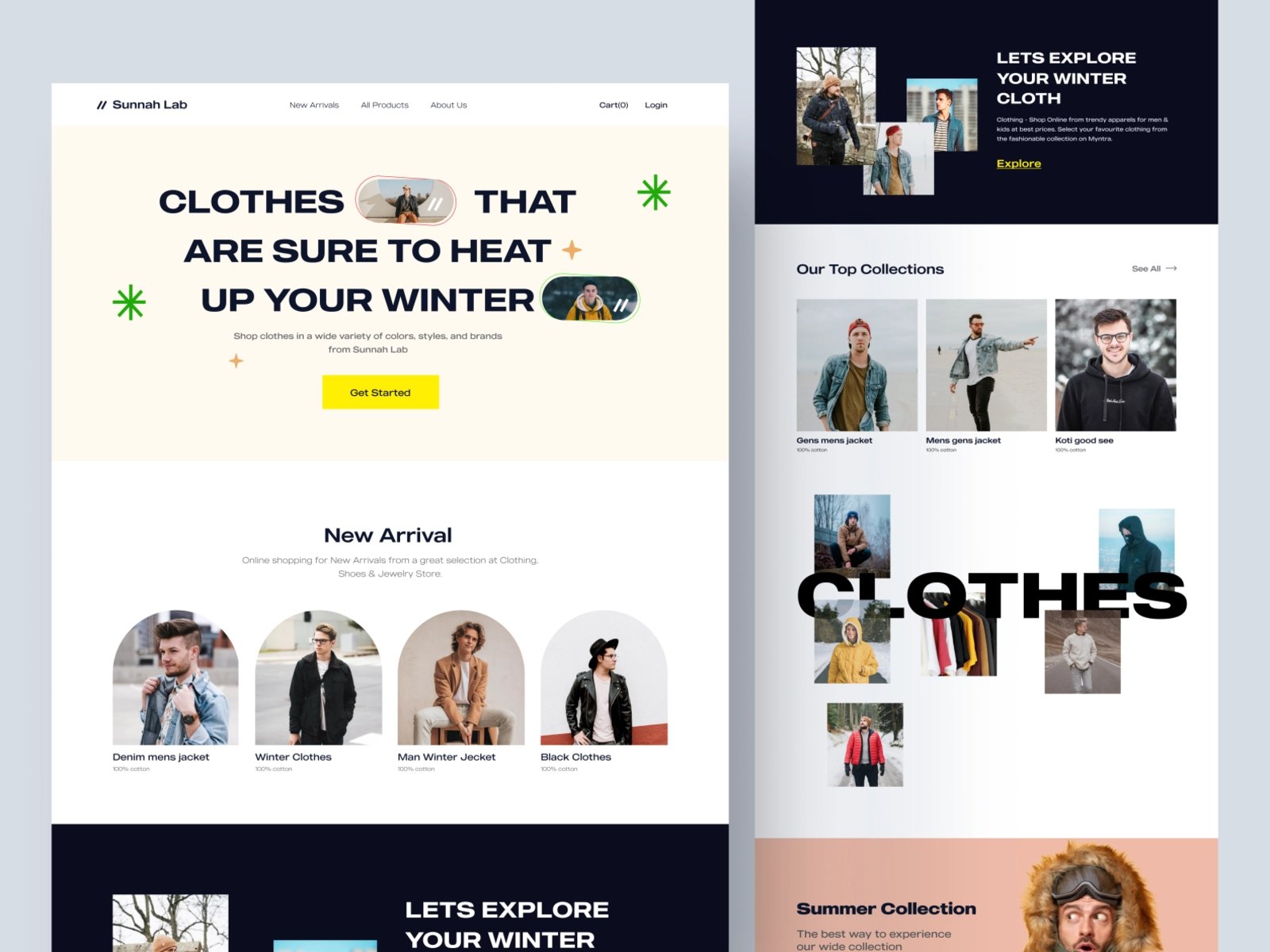 买衣服吗？12组服装商店WEB界面设计灵感！
