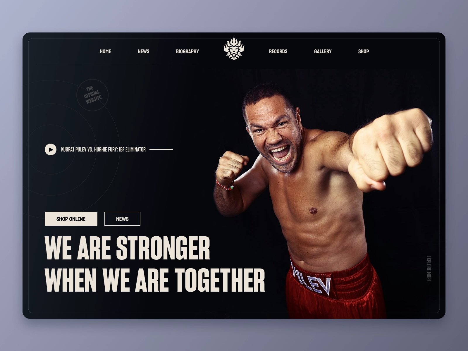 勇敢者的运动！12组拳击WEB界面设计灵感！