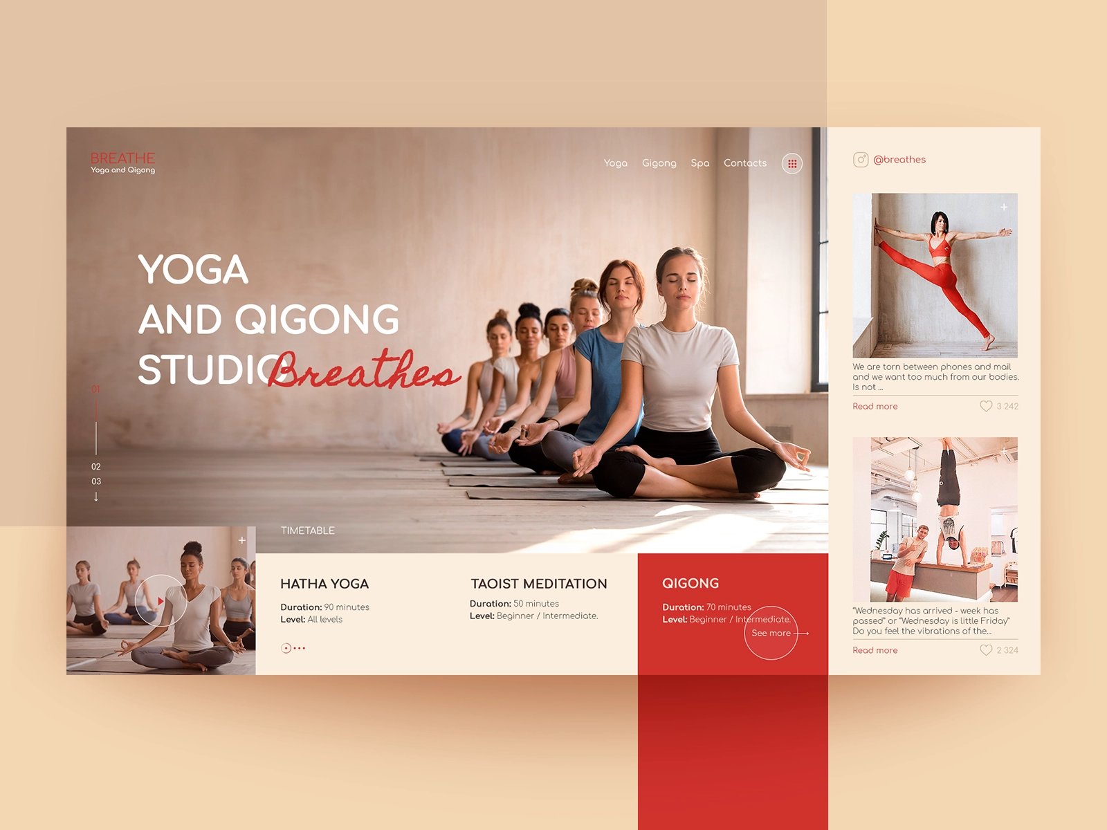梵我合一！12款瑜伽运动健身类WEB界面设计灵感