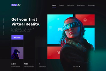 炫酷科技智能！12组VR产品WEB界面设计灵感！