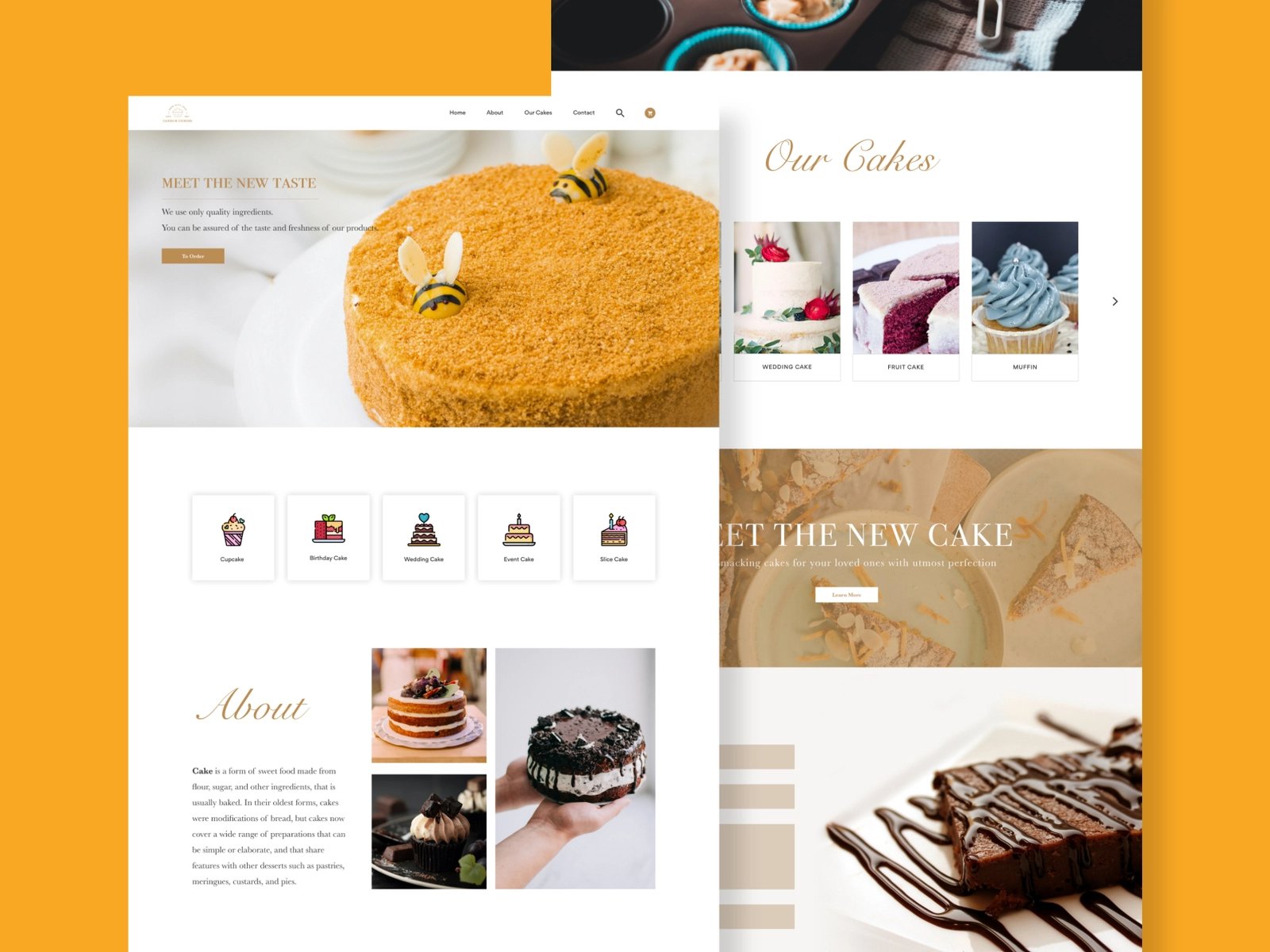 甜点时间！12组蛋糕WEB界面设计灵感！