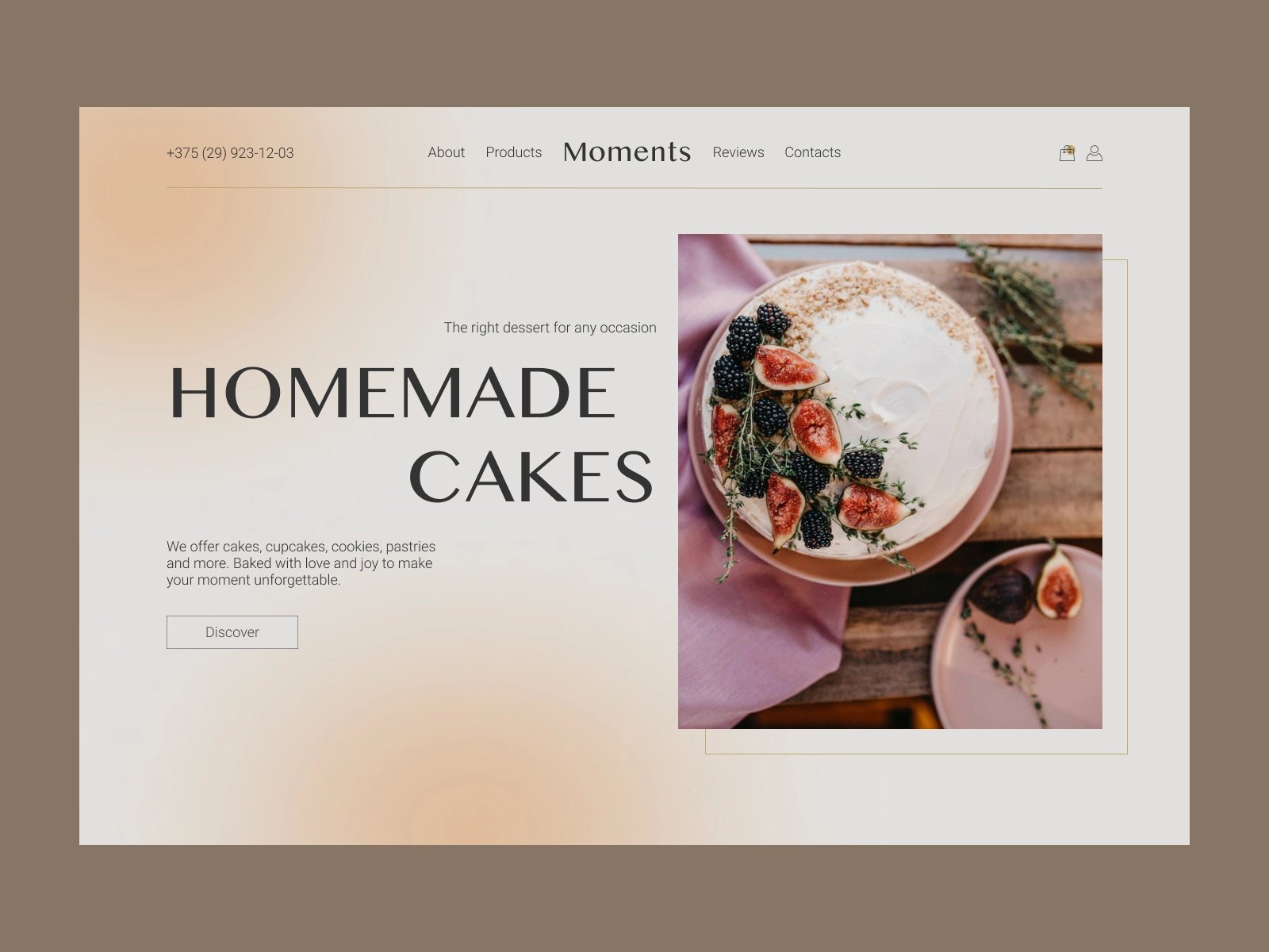 甜点时间！12组蛋糕WEB界面设计灵感！