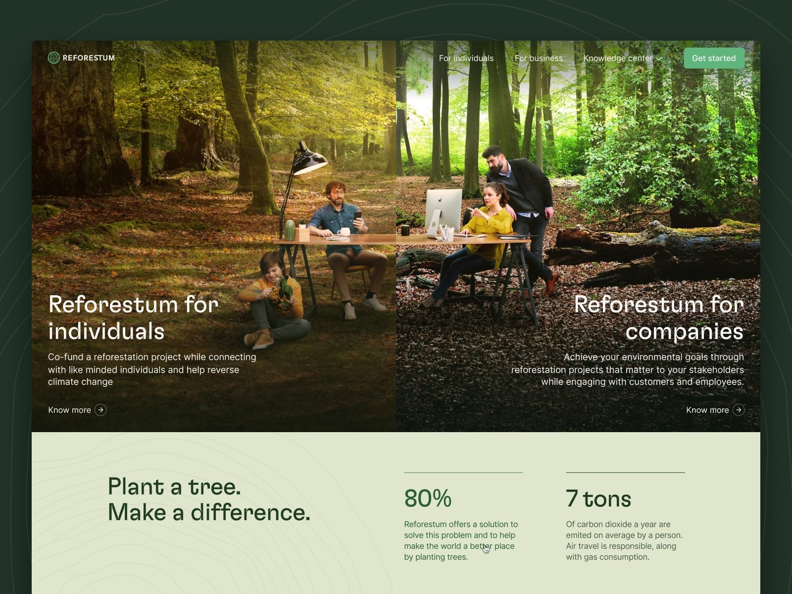 大自然的颜色！12组绿色系WEB界面设计灵感