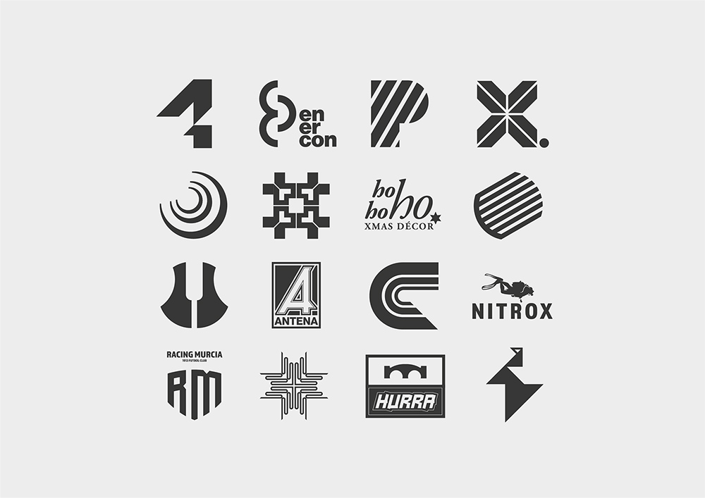 几何解构！16款创意黑白Logo设计