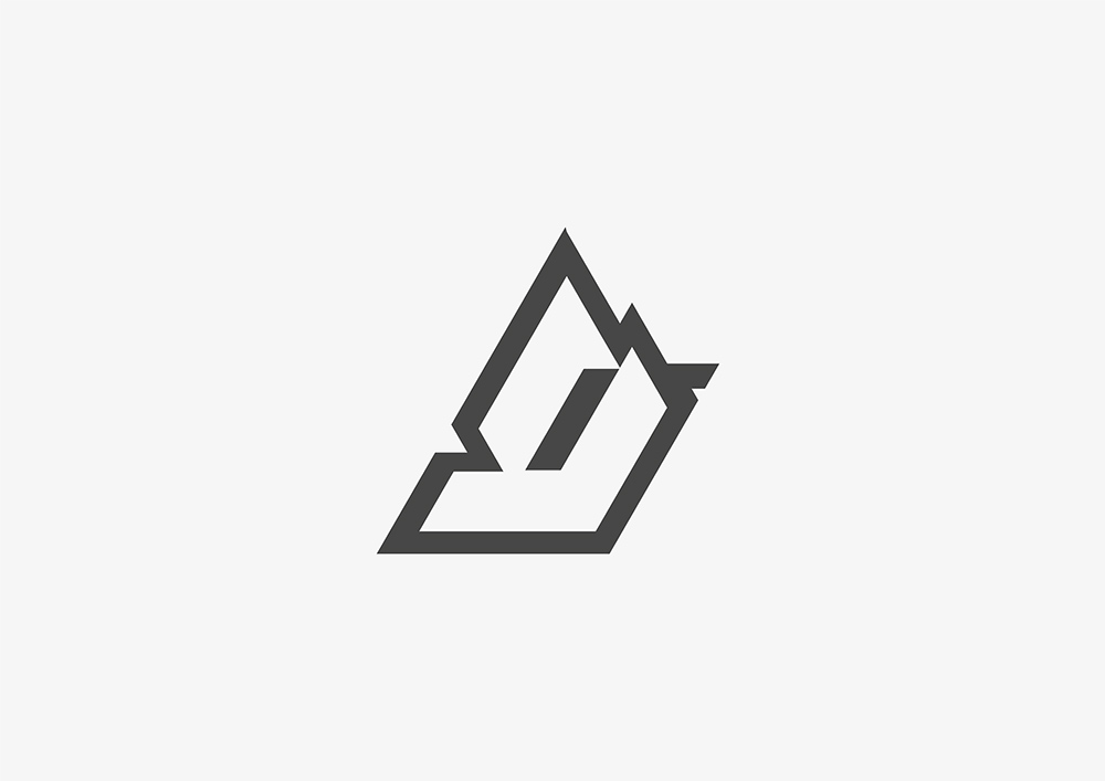 几何解构！14款单色创意Logo设计